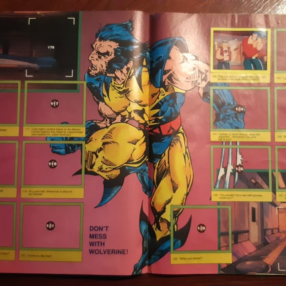 X Men Sticker Activity Book 1993 - Picture 10 of 12